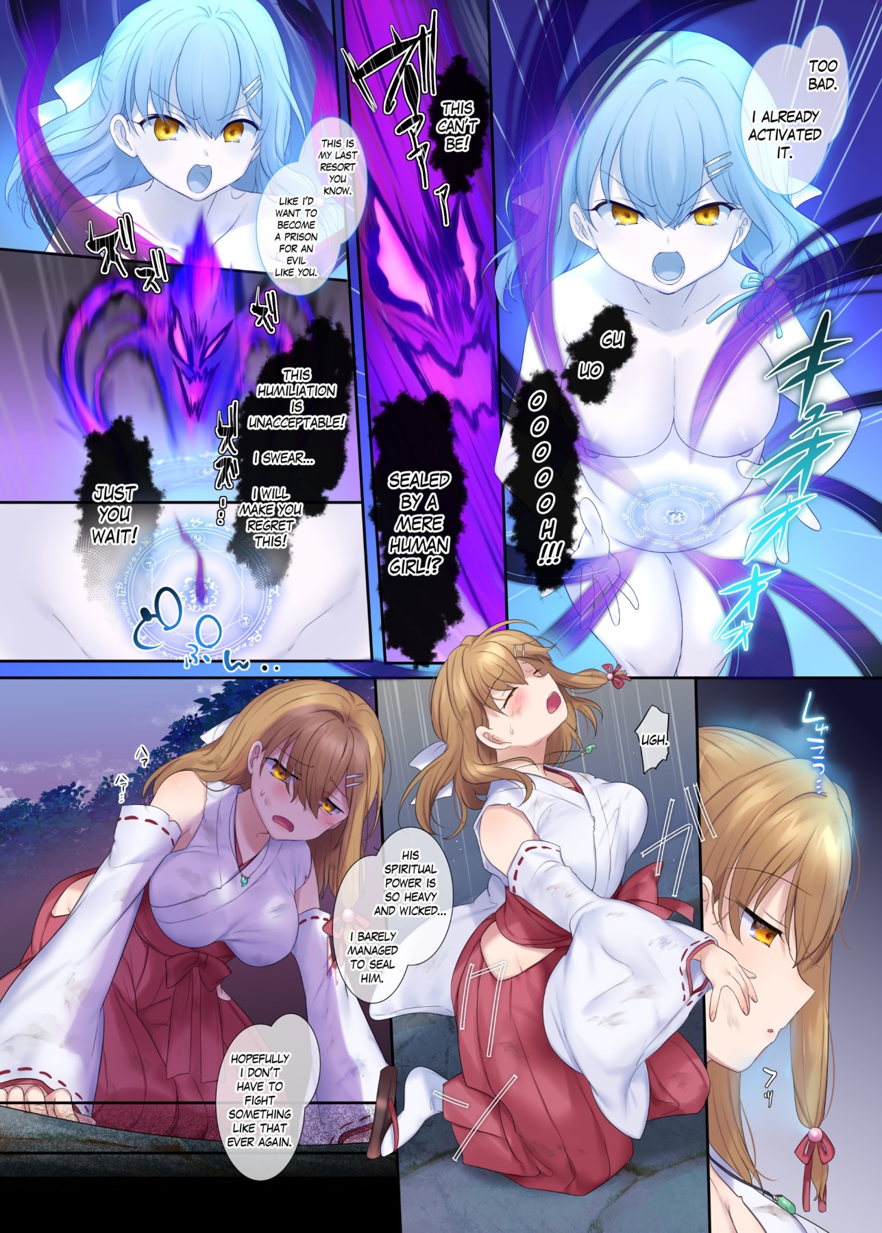 Hentai Manga Comic-The Soul Sealing Exorcist Priestess-Read-3